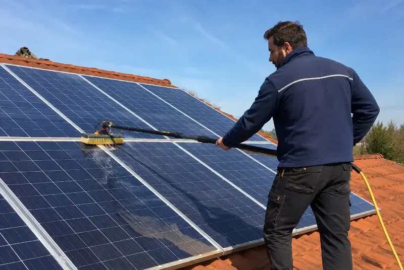 Nettoyage et entretien de panneaux solaires à Issé